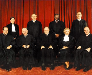 The court's nine virgins.